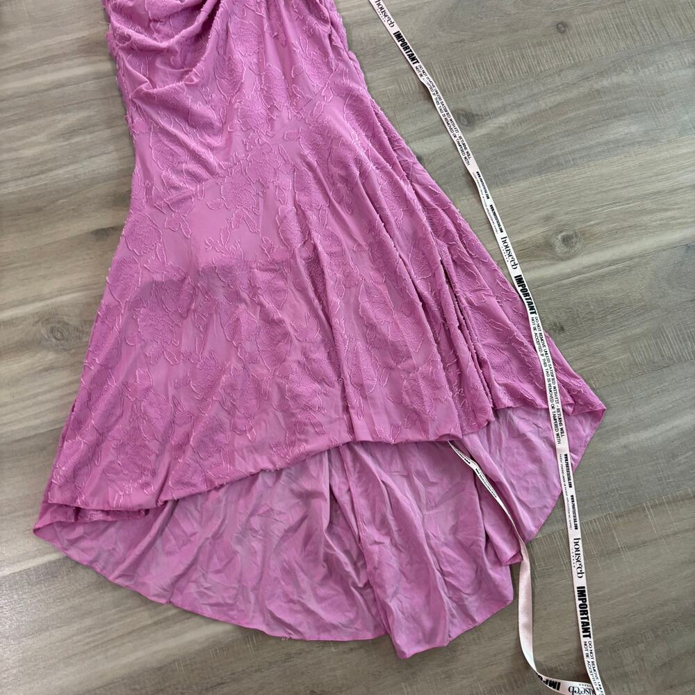 NWT House of CB Cesca Floral Ruched High-Low Corset Dress Women Size XS Pink - Picture 5 of 9